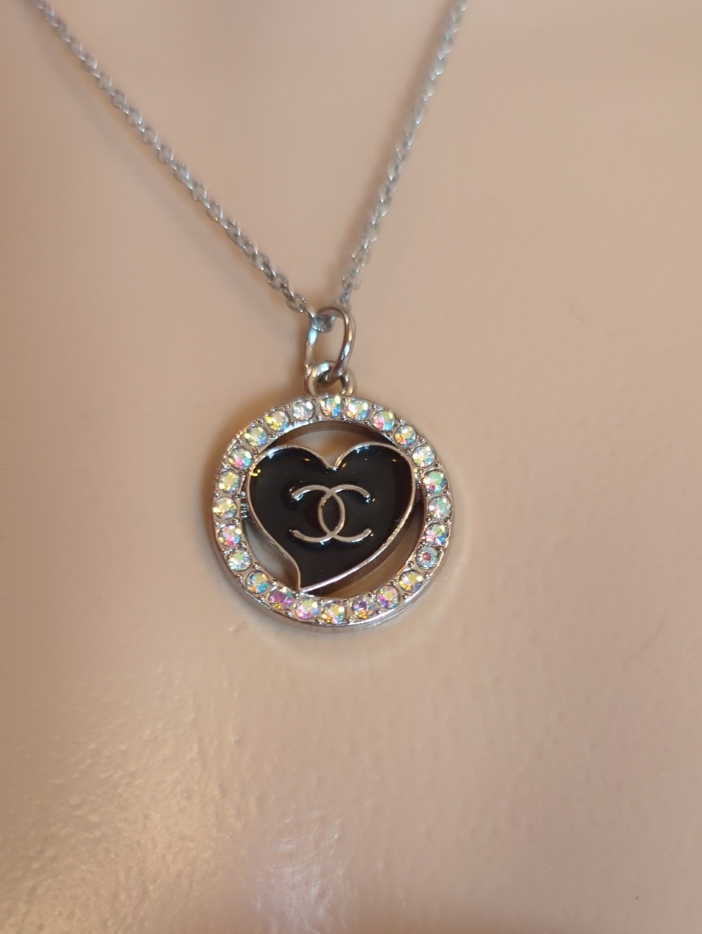 Chanel Crystal Charm Necklace